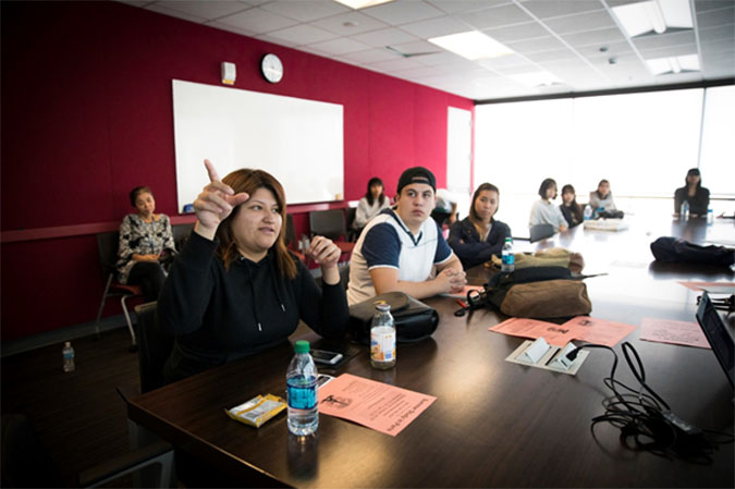 Students in Conference Room