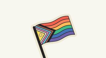 Illustration of pride flag.