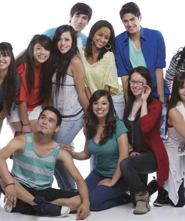 Group of Young Student Smilling