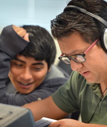 Two Students Reading