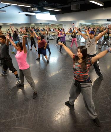 Students at Dancing Class