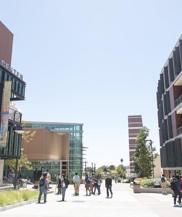 Students at ELAC College Campus