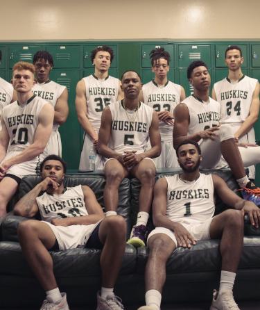 ELAC Men's basketball team 