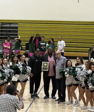 cheer at basketball game