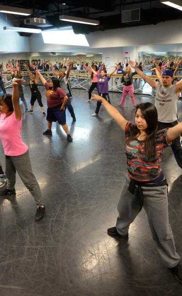 Students at Dancing Class
