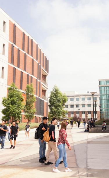 Students Walking in Campus