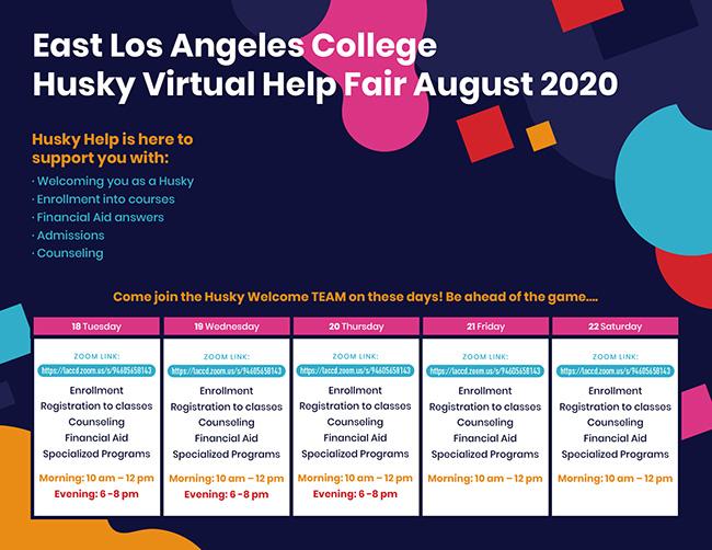 Husky Virtual Help Fair Chart Info