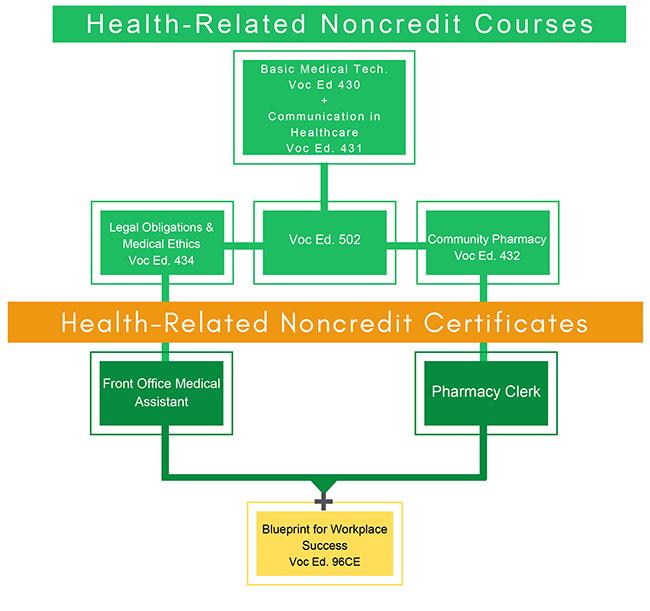 Health Related Noncredit Sources Flowchart