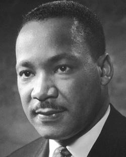 Portrait of Dr Martin Luther King Jr
