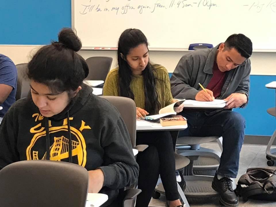 Students Reading at Class