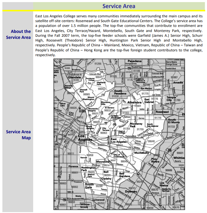 Service Area Map