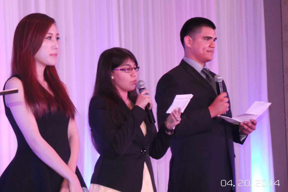 Students Reading a Poem at the Festival