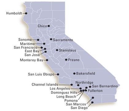 California University Map