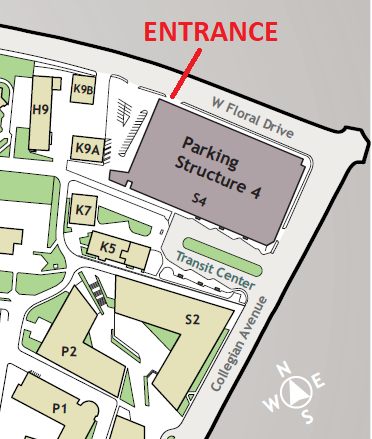 ELAC Parking Entrance Map