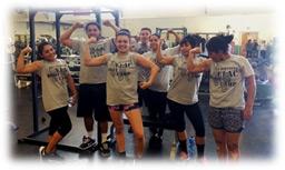 Image of Students Show off their Muscle after the Workout