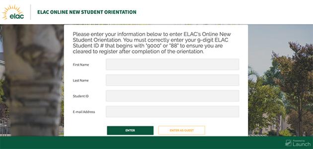 Online Student Orientation Info