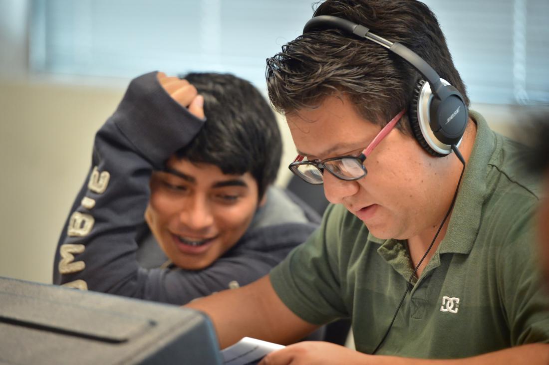 Two Students Reading