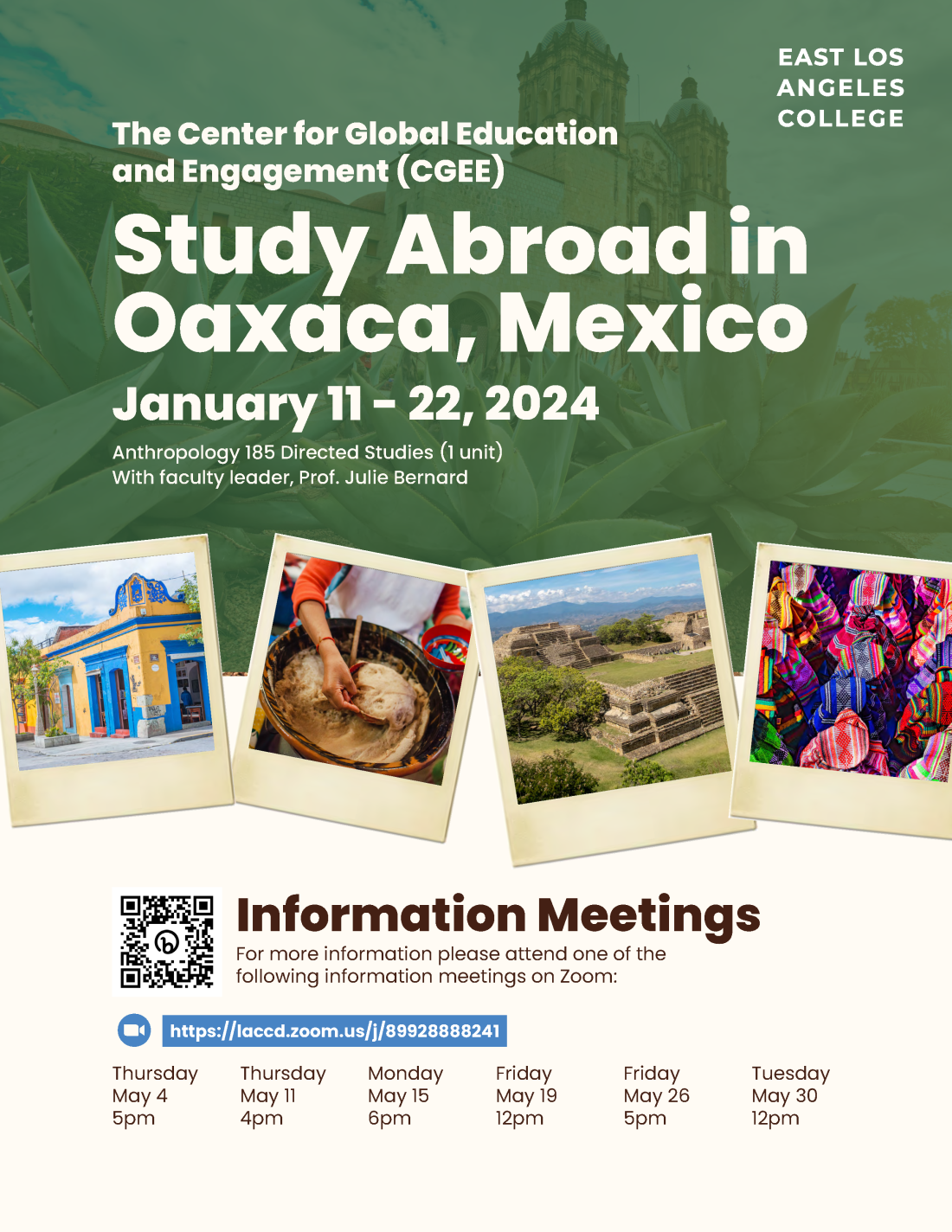 Study Abroad Information Meetings Oaxaca
