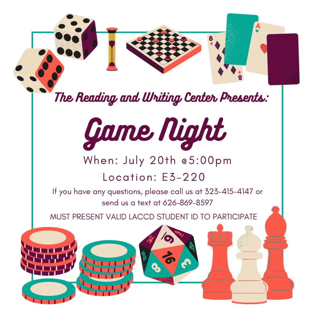 🎲 🌈 SAVE THE DATE: Join us for a free game night at The Center