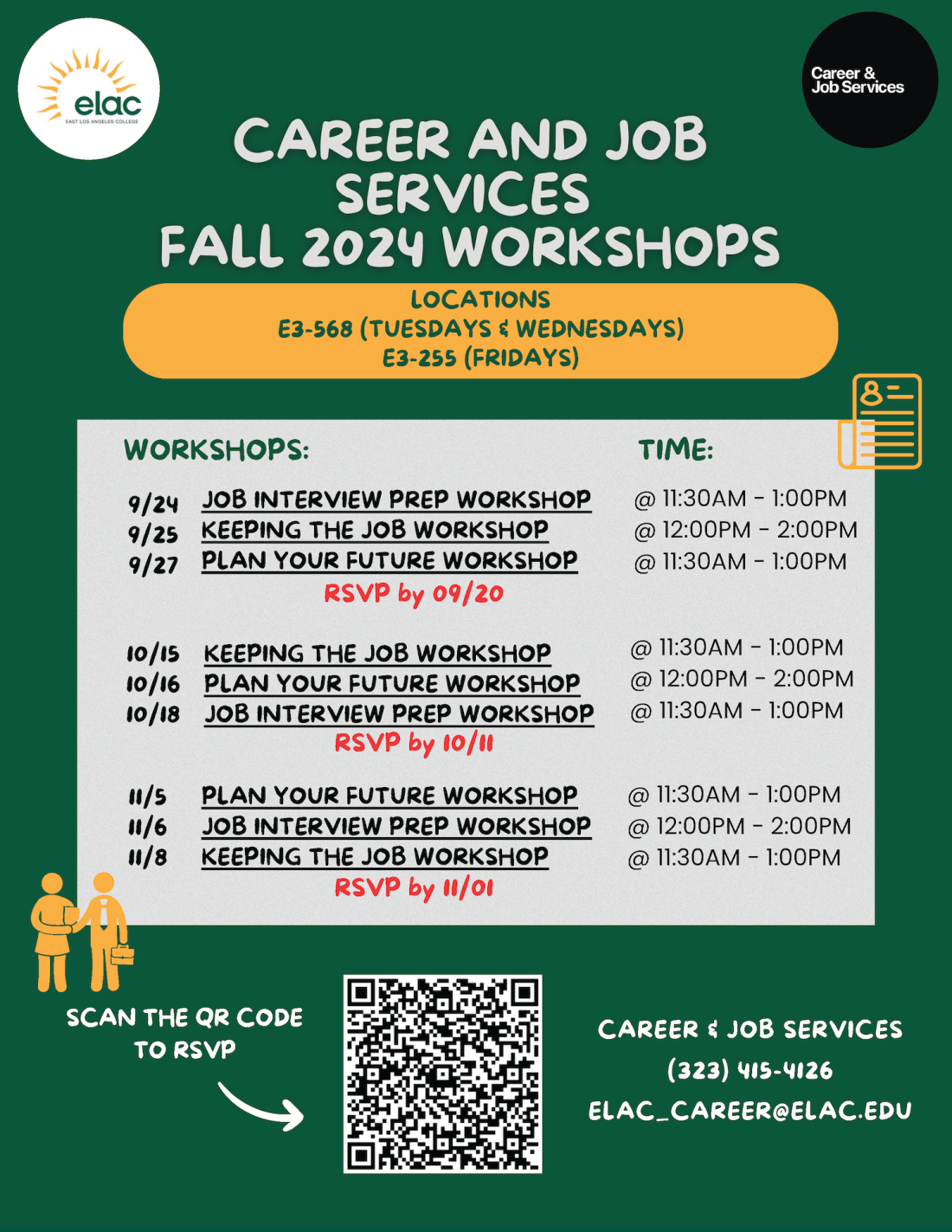 Fall 2024 Workshop Flyer