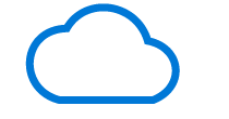 OneDrive Blue Cloud Icon