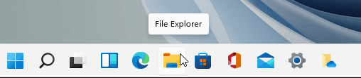 OneDrive shown in Windows 11 Taskbar