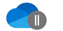 Pause on OneDrive Icon
