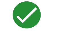 Solid Green Circle with White Check Mark Icon