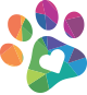 rainbow paw