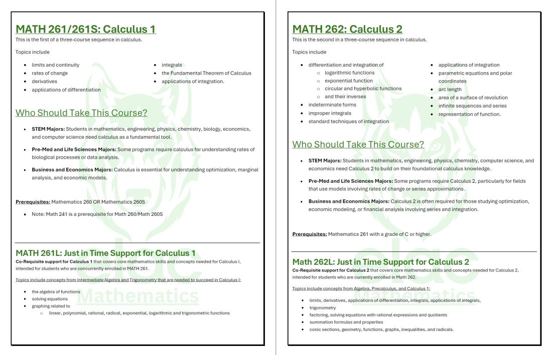 2 STEM math classes