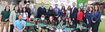MUSD Dual Enrollment Press Conference photo of ELAC and MUSD Leadership and Dual Enrollment students.