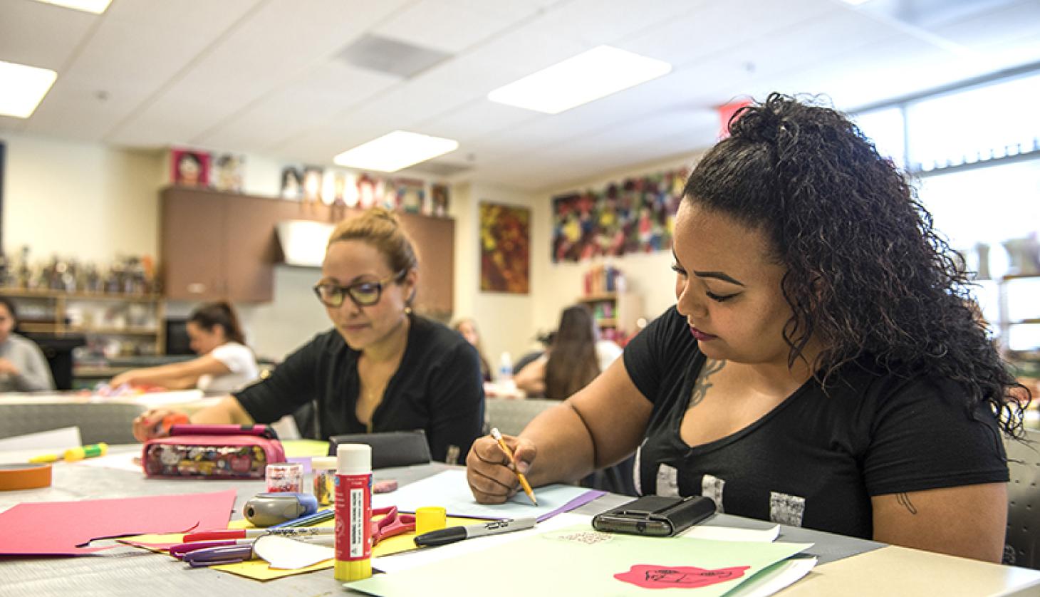 Students Writing Notes