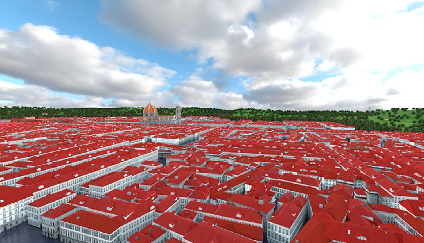 Render of Streets with Buildings