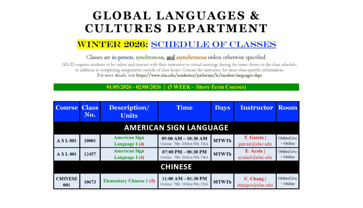 GLCD Winter 2026 Schedule (PAGE 1)
